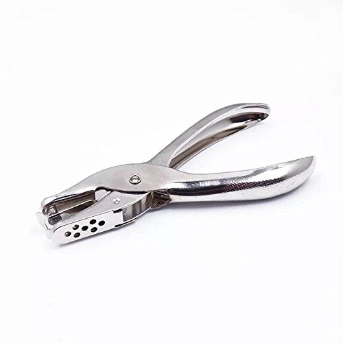 6 Pack Metal Hole Punchers Single Hole Punch Paper Puncher Ticket for School, Home and Office (1/4 Inch Hole)