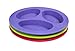 oogaa Silicone Divided Plate Oven Safe Pink