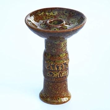 F-denghui, Un Agujero Phunnel Amy Shisha Color Aleatorio Hookah Bowl Head for Shisha Tobacco Chicha/Narguile Bowl for Fumar en el Agua, sin Tabaco y sin nicotina (Color : Yellow Shisha Bowl)