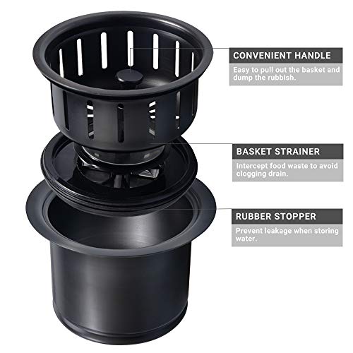 Kitchen Extended Garbage Disposal Flange Strainer Stainless Steel