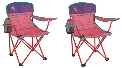 Youth Quad Chair, Pink 2 Set