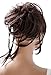 CAISHA Jumbo Scrunchie Braided Updo Wavy Messy Bun Hairpiece Chocolate Brown G2D