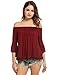 ANGVNS Women Off Shoulder Strapless Pleated Loose Cotton Shirts