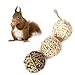 Hamiledyi Small Animal Toy Ball，Grass Ball for Pets，Funny Activity Toy Balls(Pack of 4)