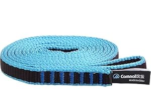 CAMNAL Climbing Sling UIAA CE Certified 16mm Nylon Sling 22KN(4840 lb) Climbing Sling 24-87in (60-220cm), Blue/Yellow/Purple, 1/2/3 Pack (32 in/80 cm 1 Pack, Blue)