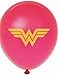 JUSTICE LEAGUE SUPERHERO EMBLEM PARTY BALLOON PACK 12