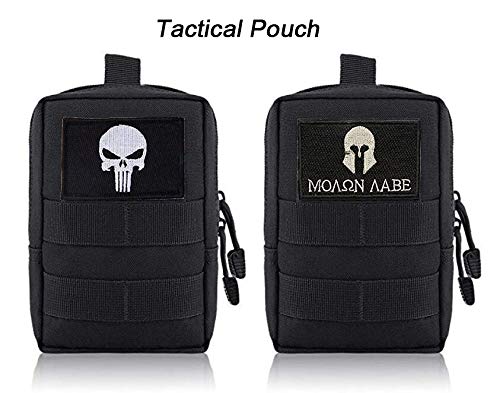 Antrix 13 Pieces Punisher Dont Tread On Me Pirate Molon Labe EMT Tactical Morale Patch Full Embroidery Military Patch Set for Caps,Bags,Backpacks,Clothes,Vest,Military Uniforms,Tactical Gears Etc.