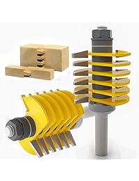 SILIVN   Punta de enrutador ajustable de 1 2" con 5 cortadores de dedos individuales   1 unidad
