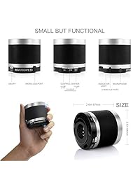 Etekcity RoverBeats T3 Bocina portátil inalámbrica con Bluetooth, CSR 4.0, sonido de alta definición (negro).