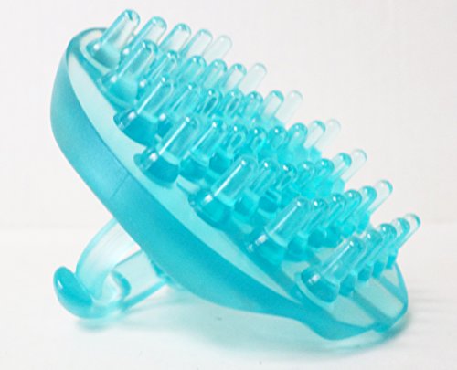 Body & Sole Shampoo and Scalp Toning Brush -- Helps Control Dandruff (Aqua) Use to Clean Hair and Scalp, Apply Hair Products, Increase Scalp Circulation