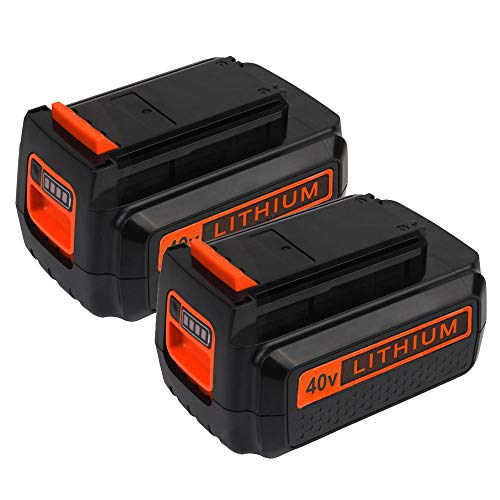 MASIONE 2 Pack 40v Max Lithium Battery for Black & Decker 40 Volt Max Battery LBX2040 LBXR36 LBXR2036 LST540 LCS1240 LBX1540 LST136W