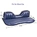 ANCHEER Multifunctional Inflatable Car Mattress, Car Inflation Bed, Travel Air Bed Camping Car Back Seat, Extra Mattress,with Repair Pad, Air Pump for Travel (Blue)