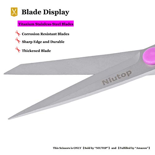 3 Scissors+Niutop+Titanium+Multipurpose+Comfort+Grip