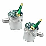 Silver Wine Cooler Cufflinks