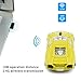 CHUYI Cool Sports Car Shape Wireless Optical Mouse 1600DPI Portable Cordless Mice with USB Receiver for Office School Home Travel for PC Laptop Computer Gift (Yellow)