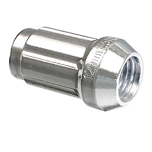 UPGR8 S-Series 20 Pieces Steel Closed Ended Wheel Lug Nuts with Key (M12 X 1.25MM, Chrome)