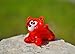 Glass Bear Decor - Glass Bear Figurines Statues - Bear Statue Baby - Bear Statue for Desk - Good Luck - Red Bear Statue Small - Figure Decor - Bear Figurines Red - Bear Red - Bear Ornaments Xmas Gift
