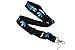 Black & Blue Logo Keychain Key Chain Black Lanyard Clip with Webbing Strap Quick Release Buckle (PCK-035)
