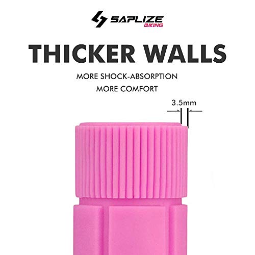 image for SAPLIZE Bike Handlebar Grips, for Kids Girls Boys Bikes, Balance Bikes