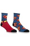 SockShop Men's 2 Pair DC Comics Mix Superman Socks