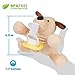 Plush Pacifier Holder with stuffed animal - Detachable Puppy Dog Toy for Baby!