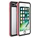 Fansteck iPhone 8 Plus iPhone 7 Plus Waterproof Case, IP68 Full-Body Protect Rugged Slim Crystal Case with Built-in Screen Protector, Waterproof/Snowproof/Shockproof/Dirtproof, 5.5 inch (Pink)