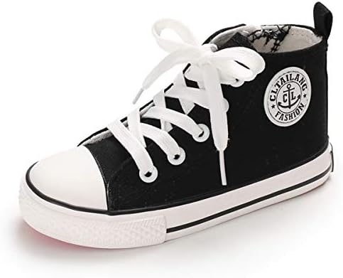 boys black high top shoes