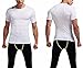 CFR Sport Base Layer Long Sleeves Compression Tights Shirts Men Activewear Muscle Tank for Fitness Workout Running Rashguard White,M UPS Post