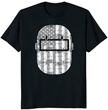 American Welder Shirt | US Flag Welding Hood T-Shirt Gift