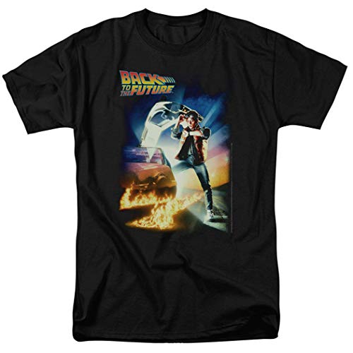 Popfunk Back to The Future Marty McFly T Shirt & Exclusive Stickers (XX-Large) Black