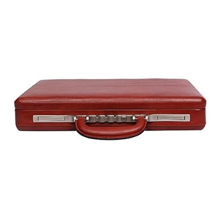 OBANI Genuine Leather Briefcase Tan