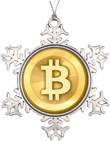 Xmas Trees Decorated Bitcoin Garden Snowflake Ornament