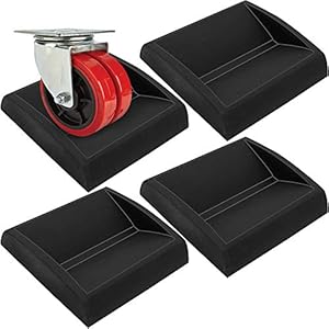 WELLGO Bed Stoppers & Furniture Cups 3″x3″ 4Pack – Premium Silicone Casters Furniture Wheel Stoppers fit All Wheels of Furniture, Sofa Bed Chairs-Made up of Solid Silicone Prevents Scratches
