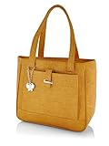 Butterflies Women's Handbag (Mustard) (BNS BS008MSD)