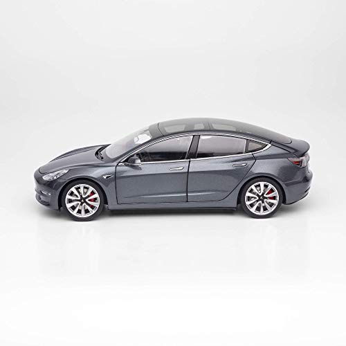 Tesla Diecast 1:18 Scale Model 3 - Midnight Silver Metallic