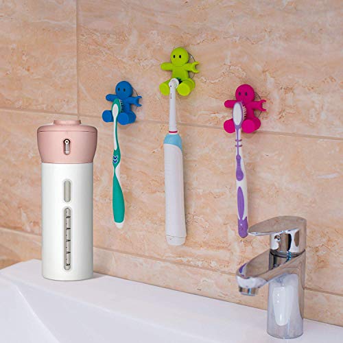 AIRERA Bottiglie da viaggio 4 in 1 a prova di perdite Set di bottigliette da viaggio per cosmetici articoli da toeletta articoli da toeletta(Rosa)