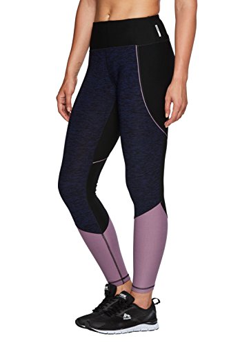 RBX Active Women s Color Block Yoga Legging Navy With Mauve L