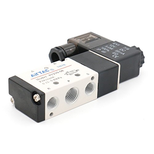 Air Pneumatic Solenoid Valve 2 position 5 way 1/4" 4V21008FDC24V