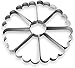 Foose Brand Cookie Cutters 4 Piece Platter Cookie Cutter Set 3 3/8 inTrapezoid, 4 in Teardrop Round, 3 in Clam and 4.5 in Fan Three Bumps, USA Made