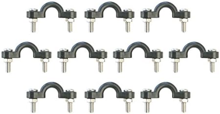 Kayak Deck Loops (10 Nylon Kayak Deck Loop Tie-Downs, Pad Eyes for Kayaks, Canoes, Boats) Stainless Steel Bolts and Nuts Included