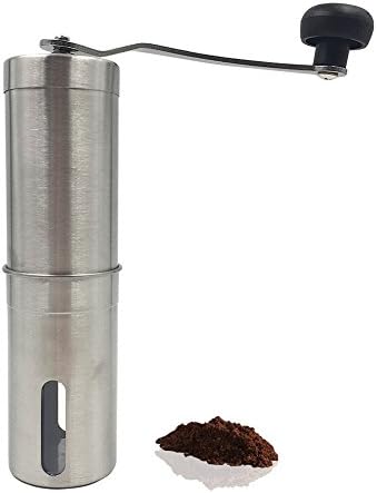 GLMHRNNA Manual Coffee Grinder, Heavy Duty Conical Ceramic Burr Mill For Precision Brewing