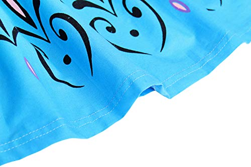 Cotrio Elsa Coronation Dress with Cape Tiara Gloves Girls Birthday Party Princess Dresses Toddler Kids Halloween Costumes Accessories Outfits Size 10 (9-10 Years, Blue, 140)
