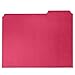 File Folder, 1/3 Cut Tab, Letter Size, Red, Great for Organizing and Easy File Storage, 100 Per Box