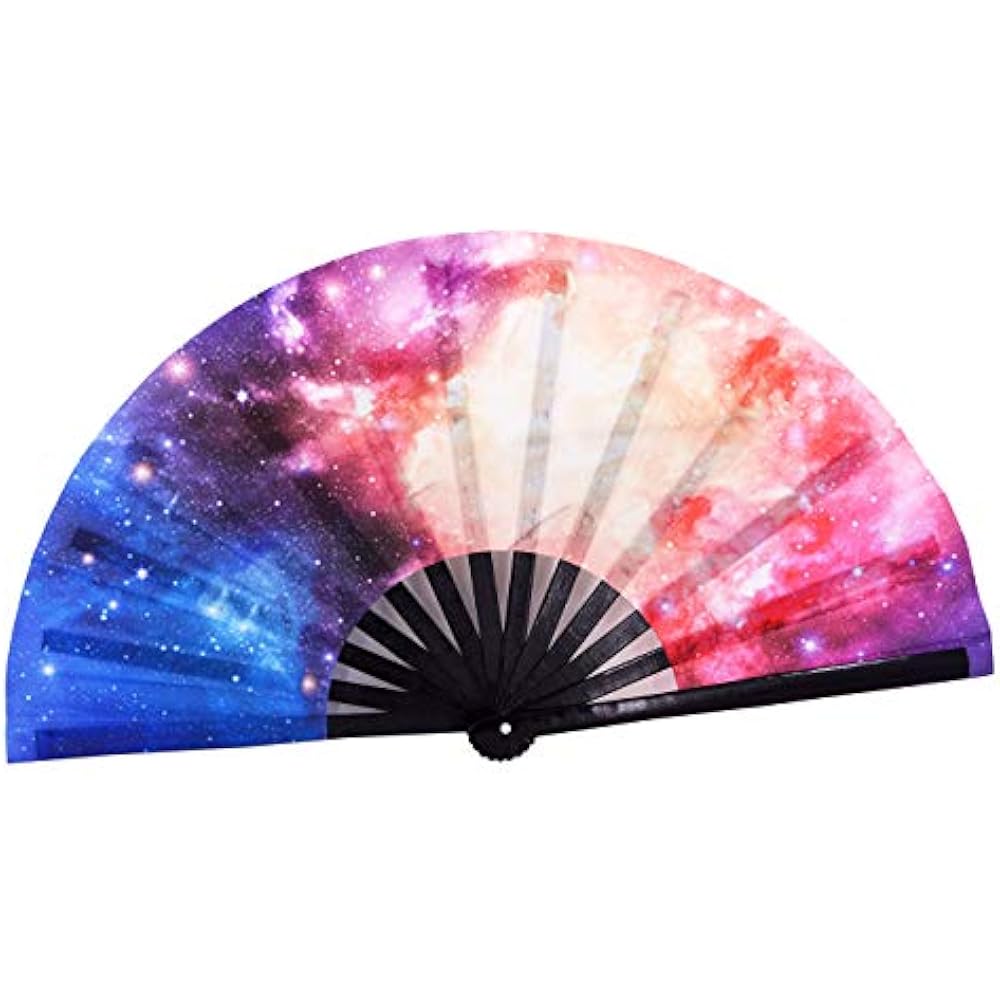 Large Bamboo Rave Festival Folding Hand Fan For Men Women, Chinese Japanese Home eBay