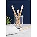 Wowe Lifestyle Natural Organic Bamboo Toothbrush Wood, Ergonomic Biodegradable Handle, Soft BPA Free Bristles, Pack of 4 (Celebrate)