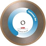 MK Diamond 153495 MK-415 10 Inch by .080 Inch Wet Cutting Continuous Rim Diamond Saw Blade with 5/8-Inch Arbor for Porcelain and Tile