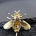ZUOZUOYA Honey Bee Brooches,Gold Tone and Mother of Pearl Brooch