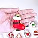 Winlyn Christmas Countdown Advent Calendar Ornaments 24 Set 3D Clay Figurine Ornaments Santa Snowman Angel Penguin Doll Hanging Tree Ornaments for Holiday Stocking Stuffers Fireplace Gift Decor