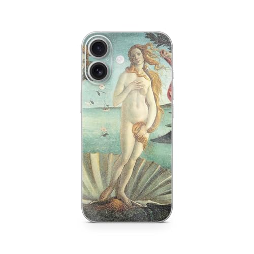 Glossy Glitter Phone Skin Compatible with Apple iPhone 17 - Birth of Venus - Pr…