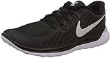 Nike Men's Free 5.0 Black/White/Dark Grey/Cl Grey Running Shoe 12 Men US
